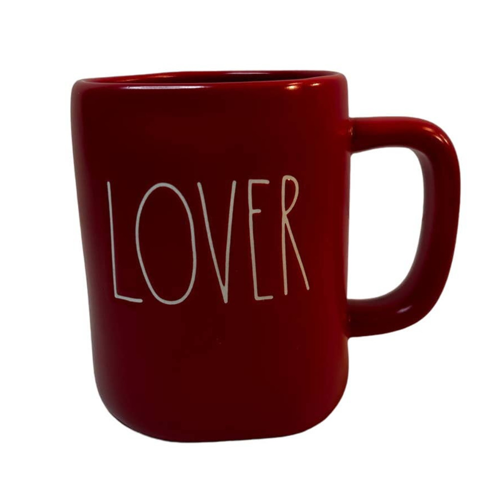 Rae Dunn Red LOVER By Magenta Artisan Collection 16oz Coffee/Tea Mug